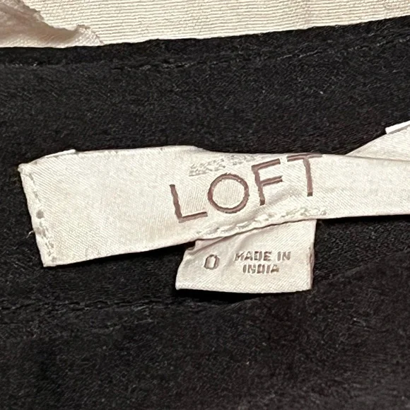 LOFT/women’s Black and Maroon Plaid Pleated Skirt size 0 - Picture 5 of 8